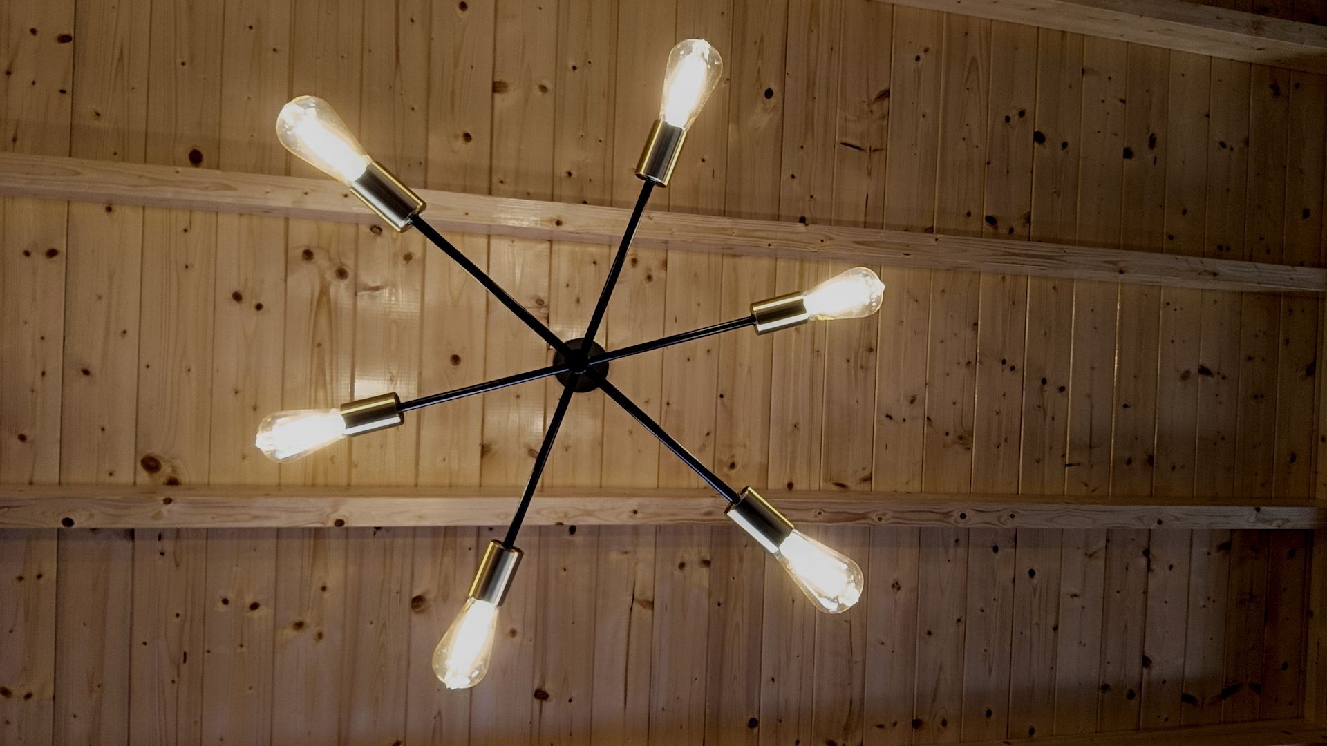 Lámpara en estrella