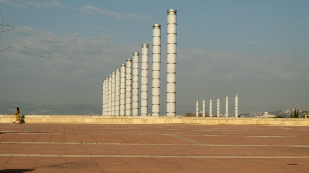 Columnatas en Montjuïc